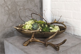 Antler and Antler Bowl Set Of 4 By Accent Decor | Decorative Bowls | Modishstore - 2