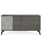 Vig Furniture Nova Domus Italian Modern Faux Concrete & Grey Dresser | Modishstore | Dressers