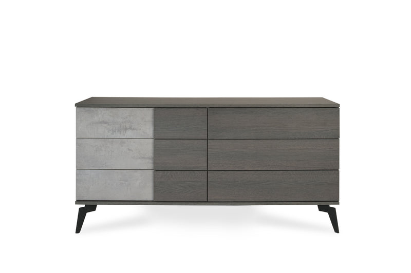 Vig Furniture Nova Domus Italian Modern Faux Concrete & Grey Dresser | Modishstore | Dressers