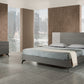 Nova Domus Palermo Italian Modern Faux Concrete & Grey Bed | Modishstore | Beds
