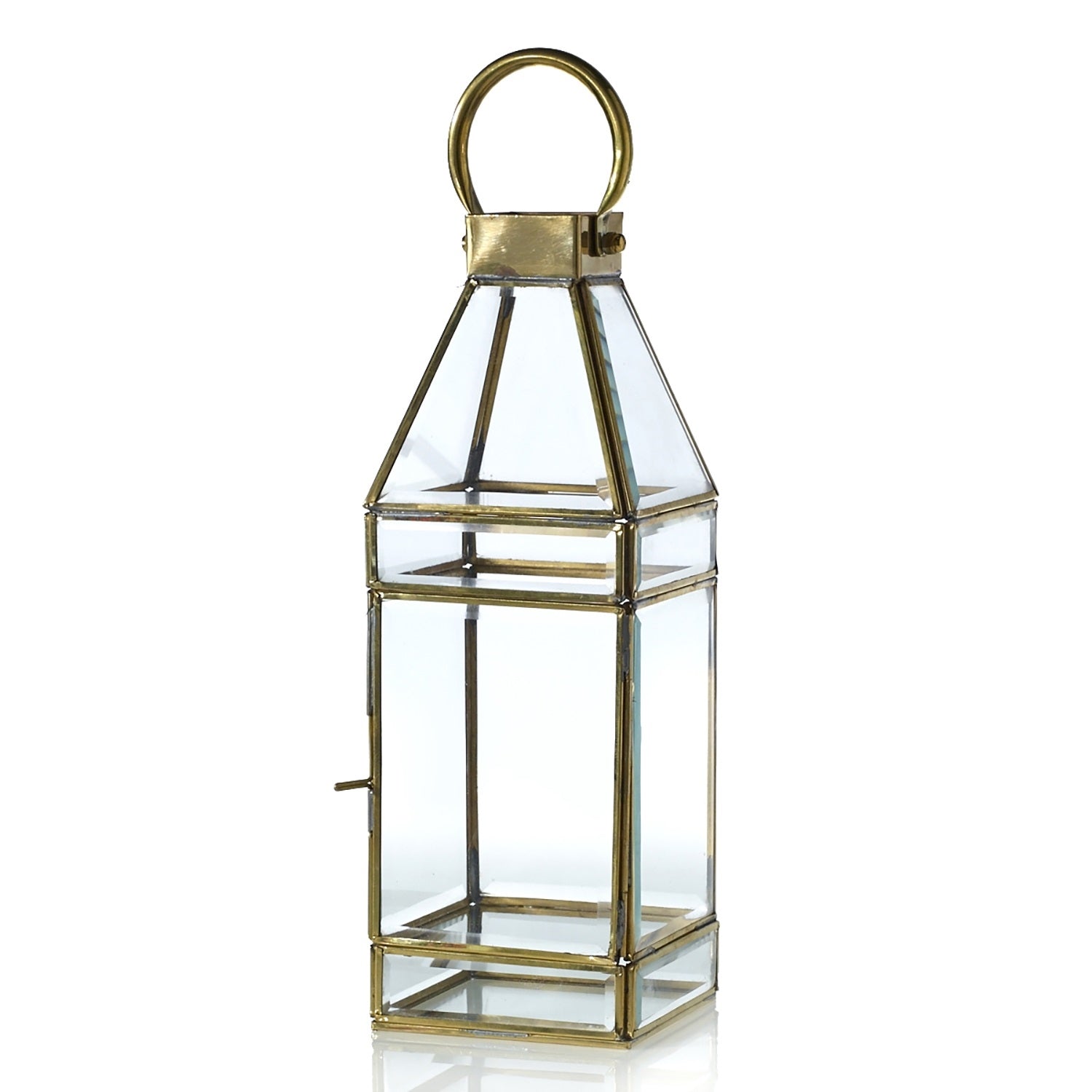 Glass Lantern Set Of 2 By Accent Decor | Lanterns | Modishstore - 3