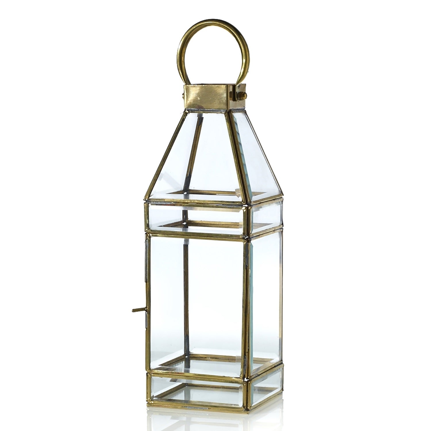 Glass Lantern Set Of 2 By Accent Decor 3 Sizes Clear Glass