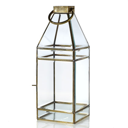 Glass Lantern Set Of 2 By Accent Decor | Lanterns | Modishstore - 4