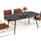 Modrest Billy Modern Black Oak & Gold Extendable Dining Table | Modishstore | Dining Tables