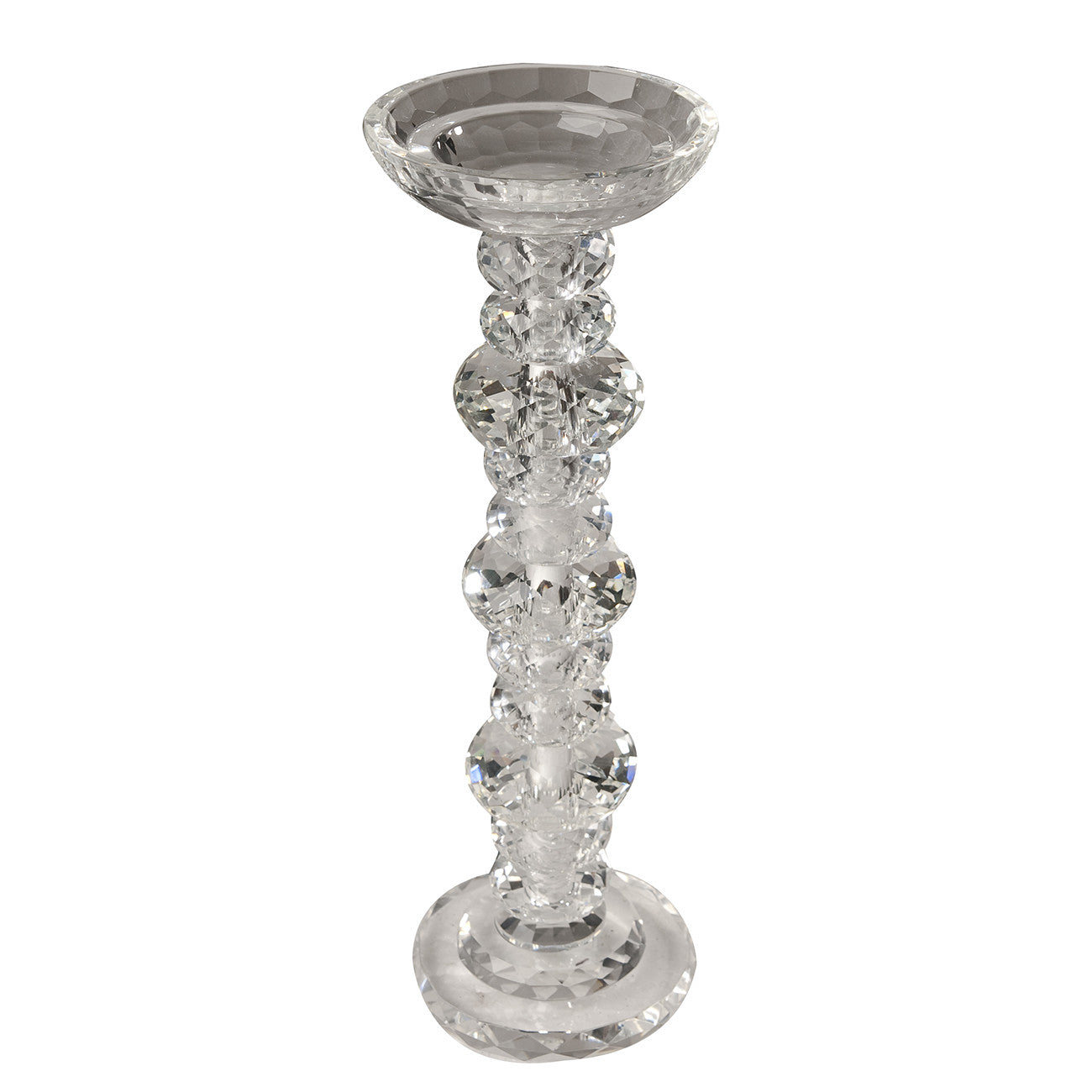 A&B Home Crystal Single Candle Holder - Set Of 2 | Candle Holders | Modishstore
