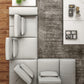 Accenti Italia Enjoy Italian Modern Light Grey Leather Sectional Sofa | Modishstore | Sofas-2