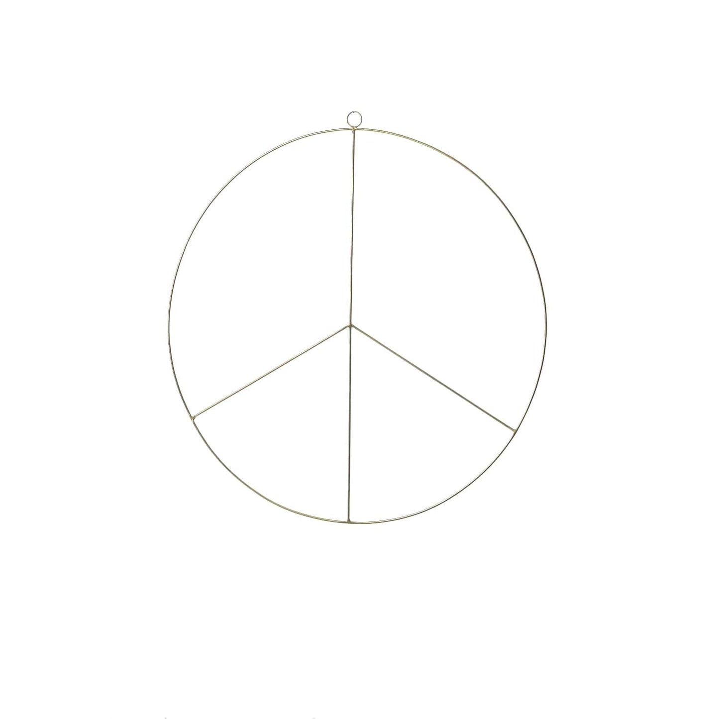 Peace Brass Wreath Set of 6 by Accent Decor | Garland & Wreath | Modishstore - 2