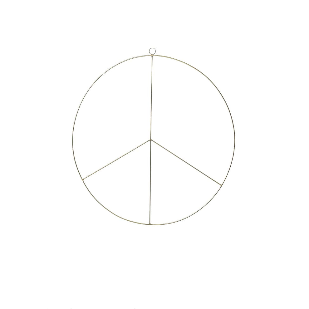 Peace Brass Wreath Set Of 4 by Accent Decor | Garland & Wreath | Modishstore - 2