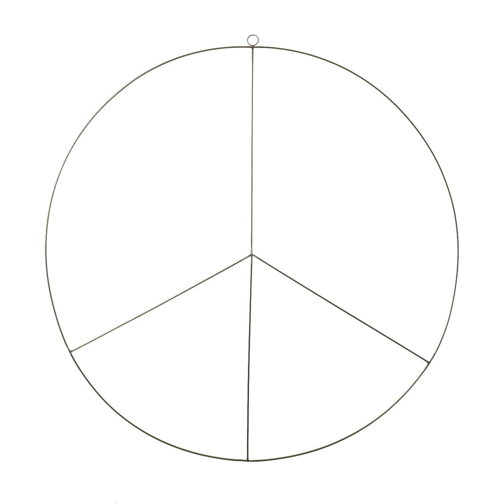 Peace Brass Wreath Set Of 4 by Accent Decor | Garland & Wreath | Modishstore - 4