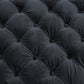 Divani Casa Ritner Modern Black Velvet Circular Sectional Sofa-6