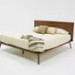 Modrest Carmen Mid-Century Modern Walnut Bed | Modishstore | Beds