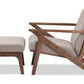 Baxton Studio Bianca Mid-Century Modern Walnut Wood Light Grey Fabric Tufted Lounge Chair And Ottoman Set | Sofas | Modishstore - 4