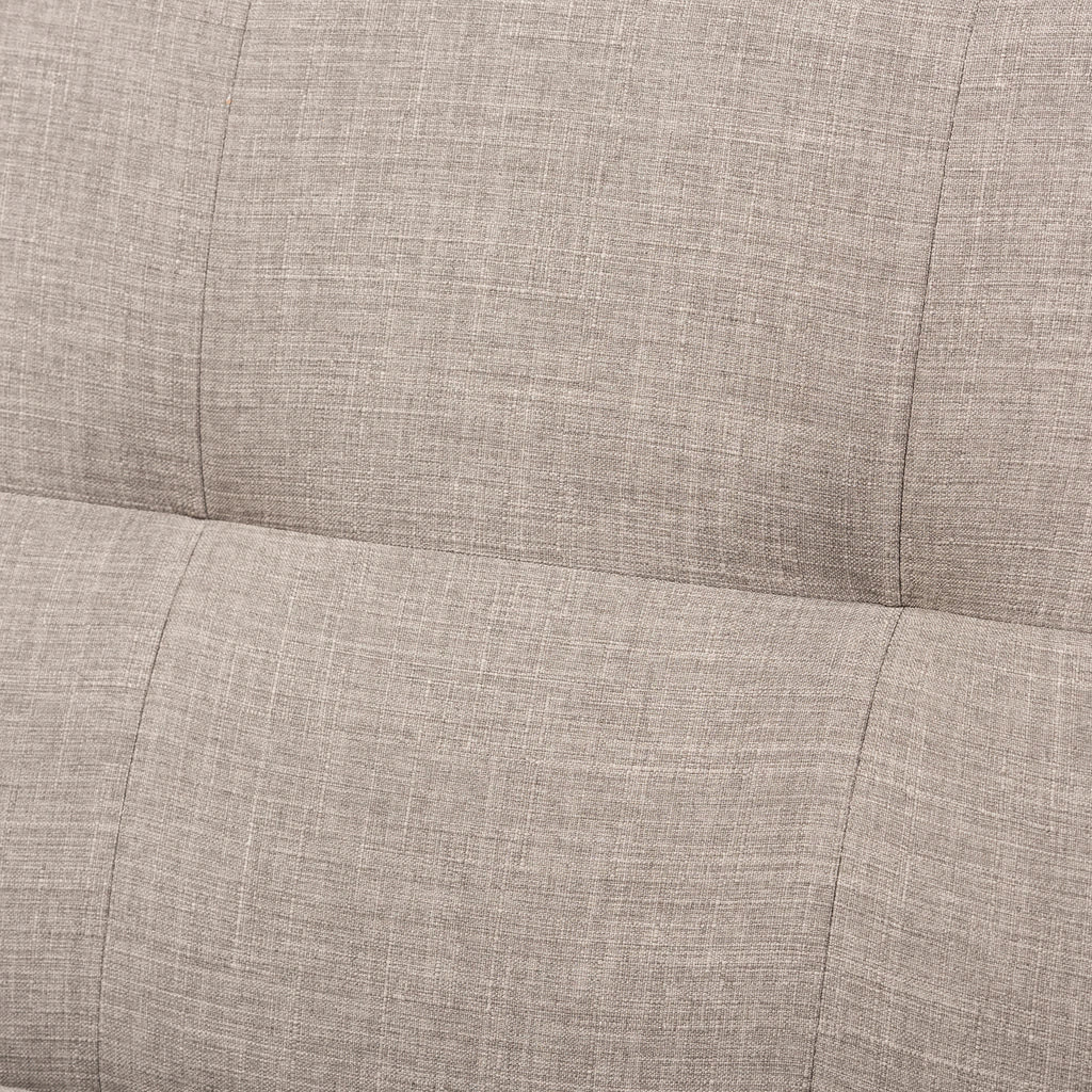 Baxton Studio Bianca Mid-Century Modern Walnut Wood Light Grey Fabric Tufted 3-Seater Sofa | Sofas | Modishstore - 8