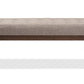 baxton studio elia mid century modern walnut wood light beige fabric button tufted bench | Modish Furniture Store-5