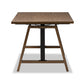 baxton studio nico rustic industrial metal and distressed wood adjustable height work table | Modish Furniture Store-8