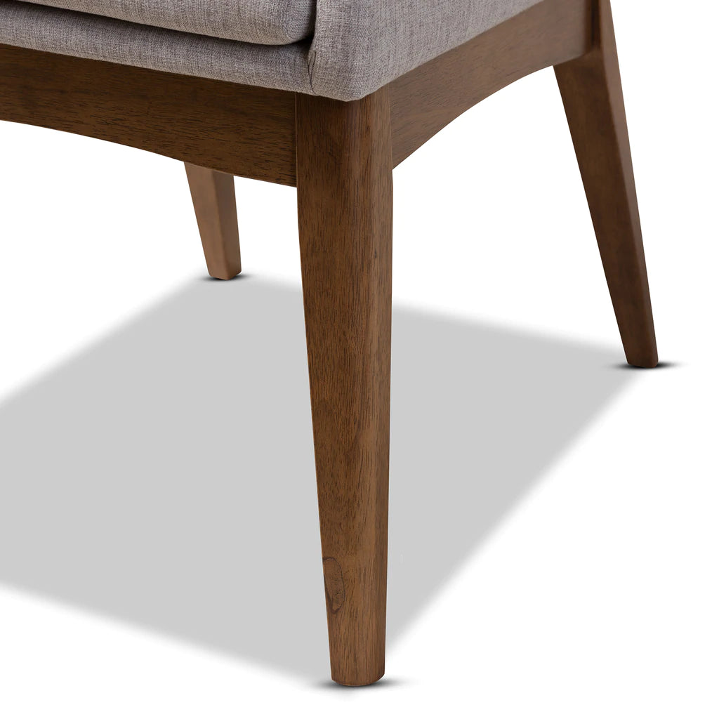 Baxton Studio Nexus Mid-Century Modern Walnut Wood Finishing Dark Fabric Dining Side Chair (Set of 2) | Dining Chairs | Modishstore - 12
