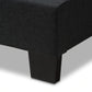 Baxton Studio Brookfield Modern and Contemporary Charcoal Grey Fabric Twin Size Bed | Beds | Modishstore - 6
