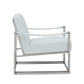 Modrest Larson Modern White Leatherette Accent Chair | Modishstore | Accent Chairs-4