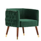 Modrest Bethel Modern Green Velvet Accent Chair | Modishstore | Accent Chairs