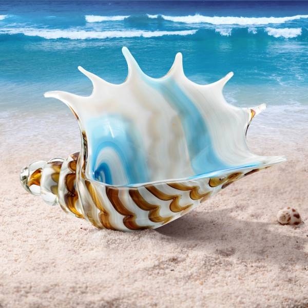 AG Striped Conch Shell By SPI Home | Home Accents | Modishstore-2