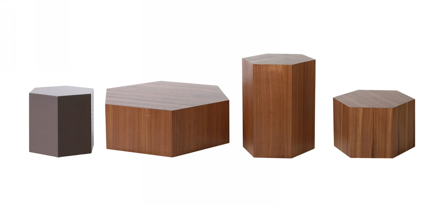 Modrest Newmont - Modern Small Walnut End Table | Modishstore | End Tables-3