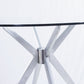 Modrest Dallas - Modern Brushed Stainless Steel Dining Table-5