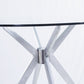 Modrest Dallas - Modern Brushed Stainless Steel Dining Table-6