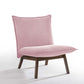 Modrest Gardner - Modern Pink Accent Chair | Modishstore | Accent Chairs-2