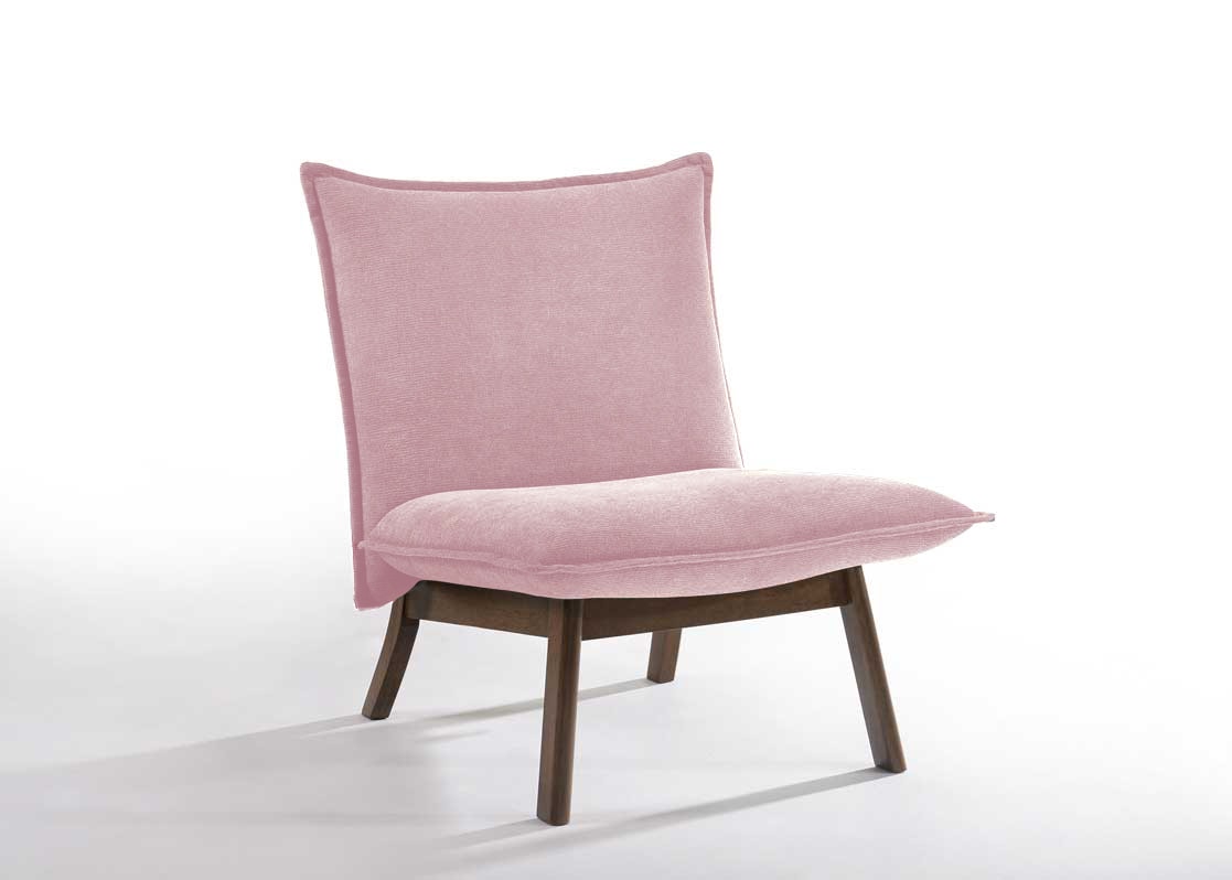 Modrest Gardner - Modern Pink Accent Chair | Modishstore | Accent Chairs-2