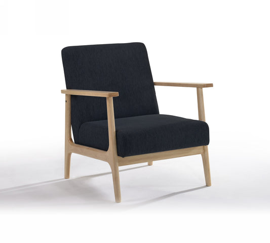 Modrest Gengo - Modern Black Accent Chair | Modishstore | Lounge Chairs