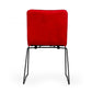 Modrest Yannis - Modern Red Fabric Dining Chair (Set of 2)