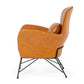 Modrest Kirk - Modern Brown Eco-Leather Accent Chair | Modishstore | Accent Chairs-2
