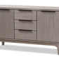 baxton studio nash rustic platinum wood 3 drawer sideboard buffet | Modish Furniture Store-2