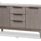 baxton studio nash rustic platinum wood 3 drawer sideboard buffet | Modish Furniture Store-10