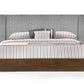 Nova Domus Janice - Modern Grey Fabric and Walnut Bed and Nightstands | Beds | Modishstore - 3