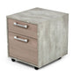 Nova Domus Boston Modern Brown Oak & Faux Concrete Office Small File Cabinet | Modishstore | Nightstands