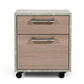 Nova Domus Boston Modern Brown Oak & Faux Concrete Office Small File Cabinet | Modishstore | Nightstands-2