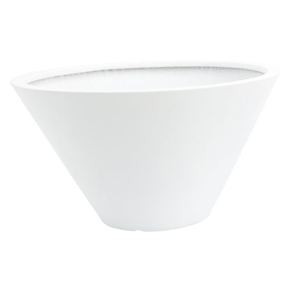 Lindi Polyfiber Pot By Accent Decor - Black/White - 2 Sizes | Planters, Troughs & Cachepots | Modishstore - 7
