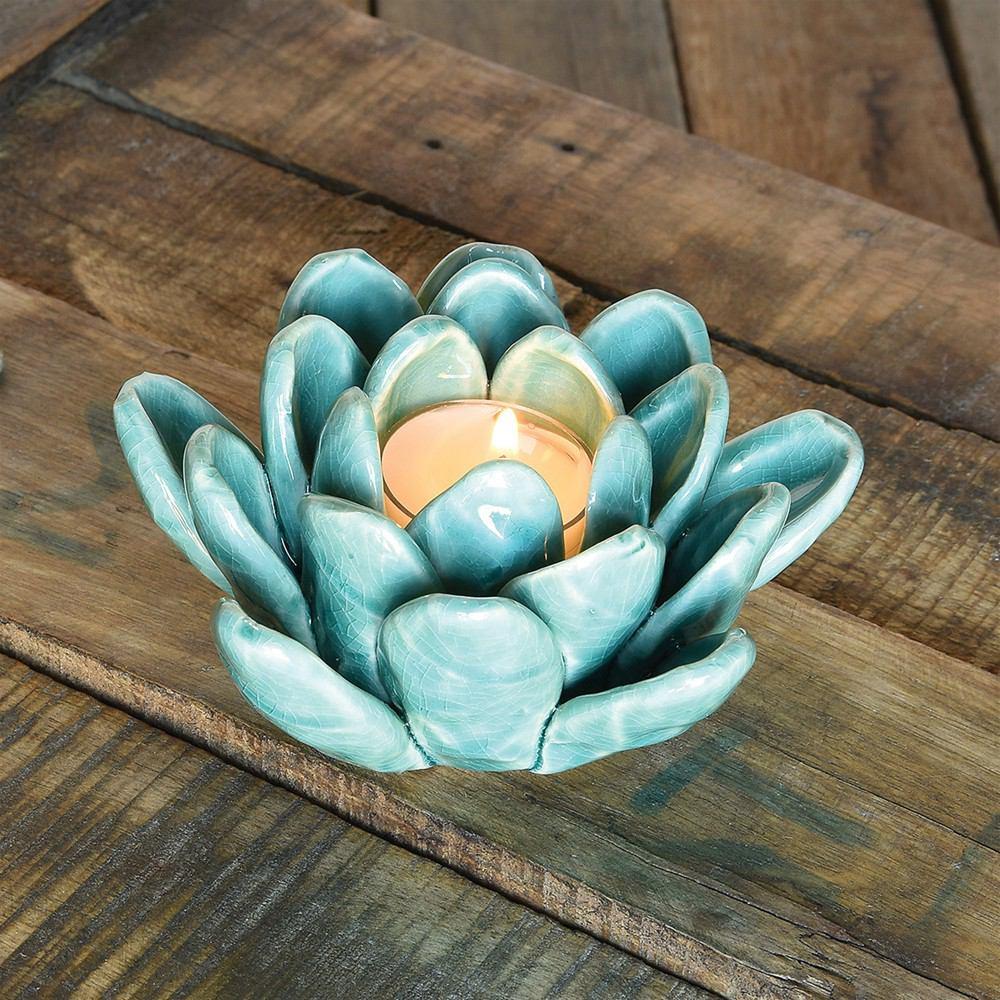 succulent tea light holder Succulent Tealight Holder