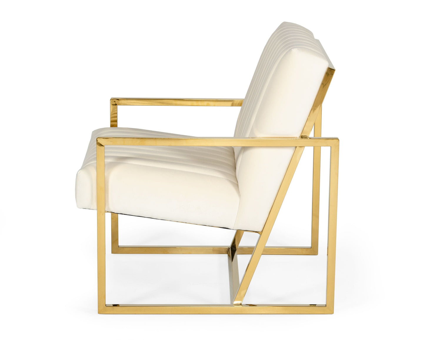 Divani Casa Baylor - Modern Off-White Accent Chair-3