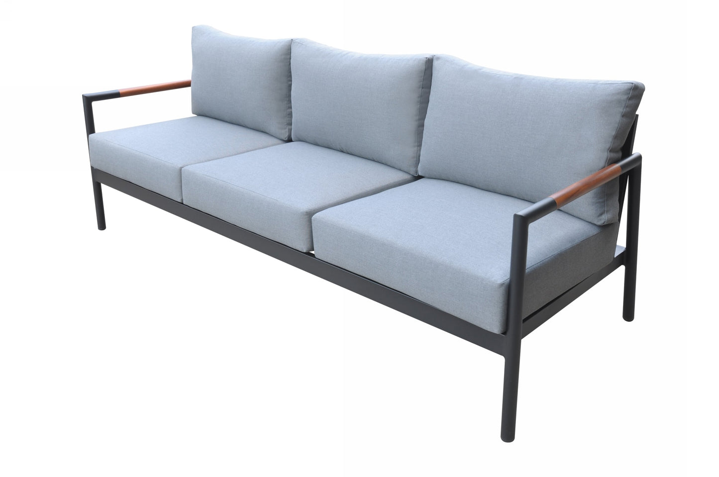 Renava Kiowa - Modern Outdoor Grey & Black Sofa Set | Modishstore | Outdoor Sofas, Loveseats & Sectionals-2