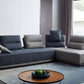 Divani Casa Glendale - Modern Blue & Grey Fabric Sectional Sofa | Modishstore | Sofas-3
