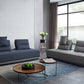 Divani Casa Glendale - Modern Blue & Grey Fabric Sectional Sofa | Modishstore | Sofas-4