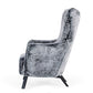 Modrest Findon - Glam Grey Faux Fur Accent Chair | Modishstore | Accent Chairs-3