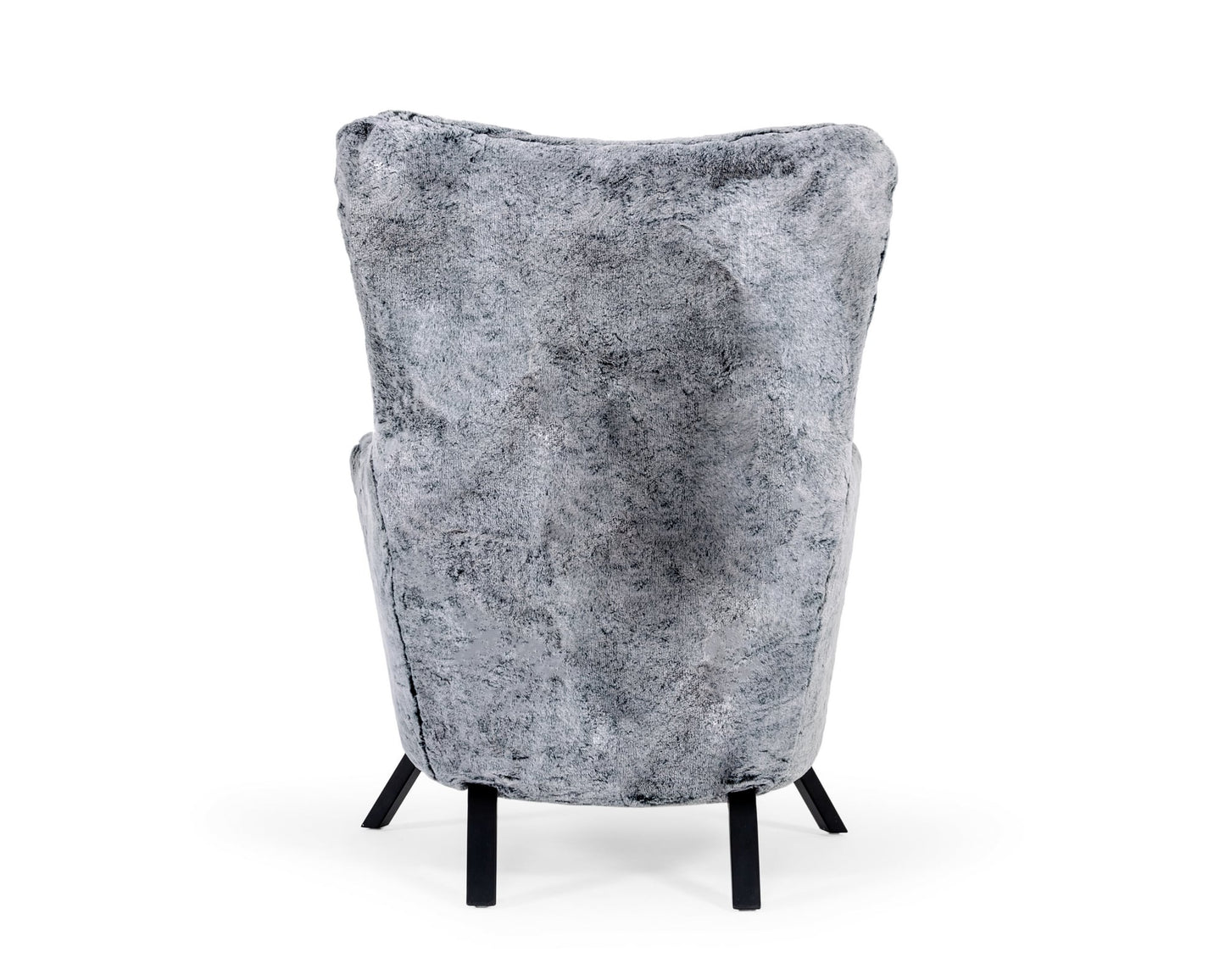 Modrest Findon - Glam Grey Faux Fur Accent Chair | Modishstore | Accent Chairs-4