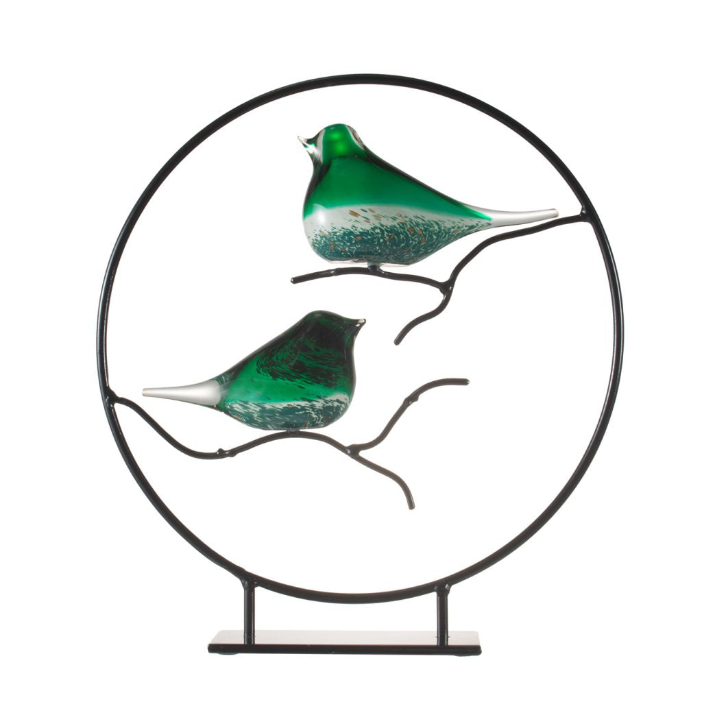 A&B Home Elegant Glass Birds On Stand | Animals & Pets | Modishstore - 3