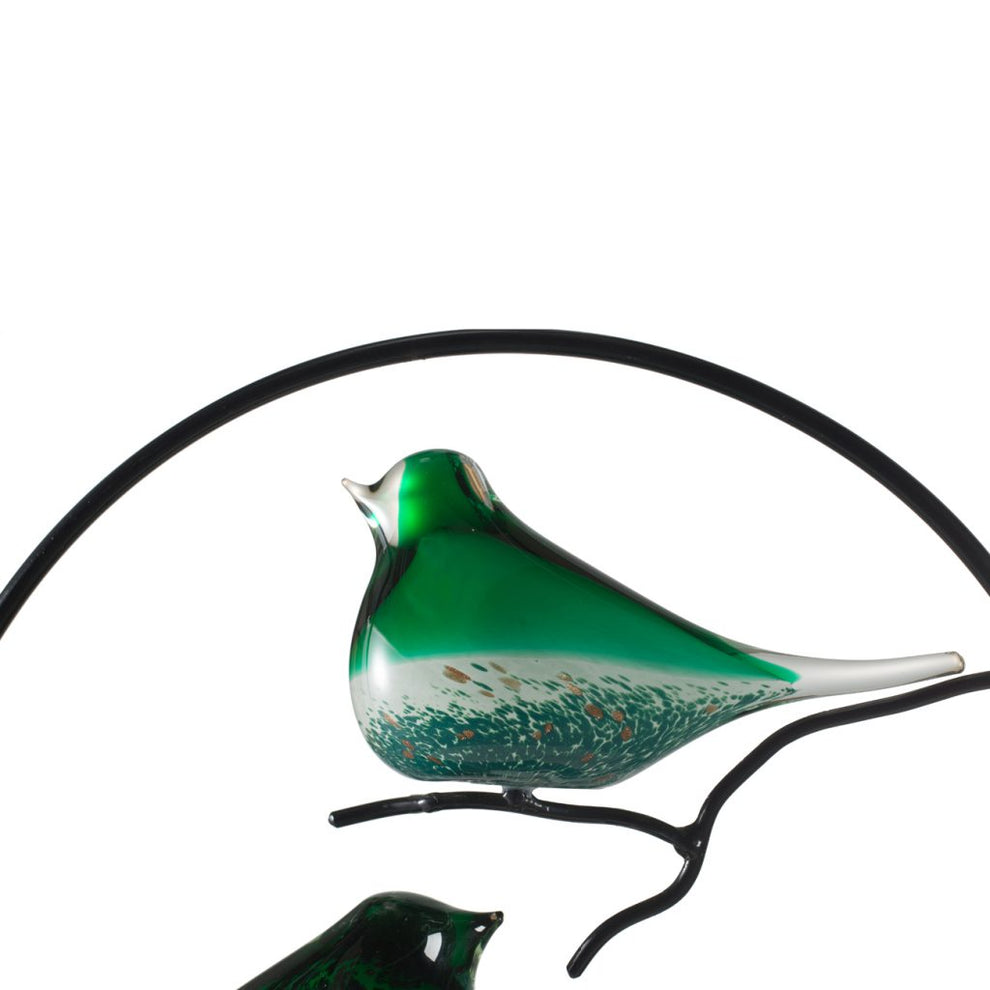 A&B Home Elegant Glass Birds On Stand | Animals & Pets | Modishstore - 4
