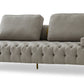 Divani Casa Ladera - Glam Grey and Gold Fabric Sofa | Modishstore | Sofas-2