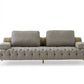Divani Casa Ladera - Glam Grey and Gold Fabric Sofa | Modishstore | Sofas-3