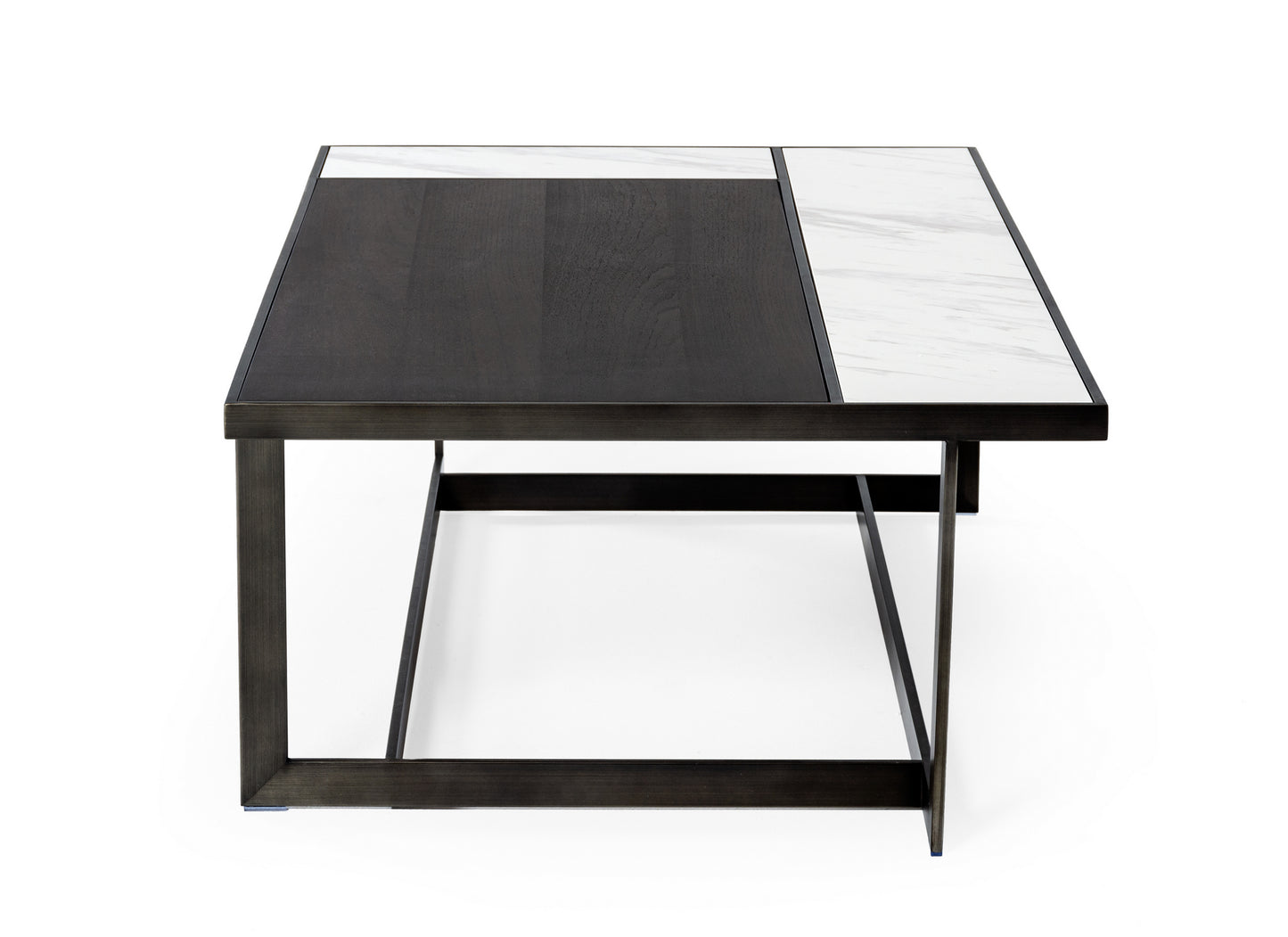 Modrest Fargo - Modern Ceramic & Grey Walnut Coffee Table | Modishstore | Coffee Tables-4